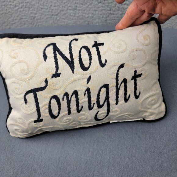 Tonight Not Tonight Decorative Throw Pillow Damask - Picture 3 of 6